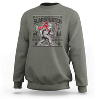 Slapsquatch Hockey Player Sweatshirt Funny Bigfoot Ugly Christmas Gift - Wonder Print Shop