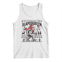 Slapsquatch Hockey Player Tank Top Funny Bigfoot Ugly Christmas Gift - Wonder Print Shop