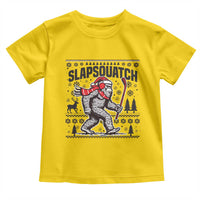 Slapsquatch Hockey Player Toddler T Shirt Funny Bigfoot Ugly Christmas Gift - Wonder Print Shop