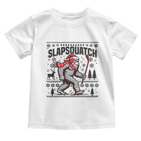 Slapsquatch Hockey Player Toddler T Shirt Funny Bigfoot Ugly Christmas Gift - Wonder Print Shop