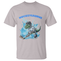 Hockeysaurus T Shirt Funny Dinosaur Playing Ice Hockey Gift - Wonder Print Shop