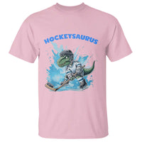 Hockeysaurus T Shirt Funny Dinosaur Playing Ice Hockey Gift - Wonder Print Shop