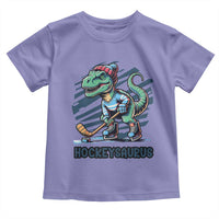 Funny Dinosaur Playing Ice Hockey Toddler T Shirt Hockeysaurus Gift For Kids - Wonder Print Shop