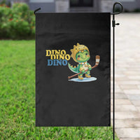 Funny Dinosaur Playing Ice Hockey Garden Flag Gift For Dino Lovers - Wonder Print Shop