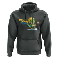 Funny Dinosaur Playing Ice Hockey Hoodie Gift For Dino Lovers - Wonder Print Shop