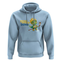 Funny Dinosaur Playing Ice Hockey Hoodie Gift For Dino Lovers - Wonder Print Shop