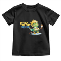 Funny Dinosaur Playing Ice Hockey Toddler T Shirt Gift For Dino Lovers - Wonder Print Shop