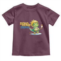 Funny Dinosaur Playing Ice Hockey Toddler T Shirt Gift For Dino Lovers - Wonder Print Shop
