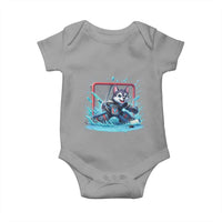 Siberian Husky Ice Hockey Player Baby Onesie Funny Goalie Gift - Wonder Print Shop