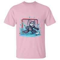 Siberian Husky Ice Hockey Player T Shirt Funny Goalie Gift - Wonder Print Shop