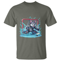Siberian Husky Ice Hockey Player T Shirt Funny Goalie Gift - Wonder Print Shop