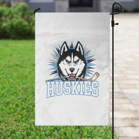 Cool Siberian Husky Ice Hockey Garden Flag Gift For Dog Lovers - Wonder Print Shop