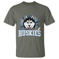 Cool Siberian Husky Ice Hockey T Shirt Gift For Dog Lovers - Wonder Print Shop