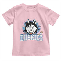 Cool Siberian Husky Ice Hockey Toddler T Shirt Gift For Dog Lovers - Wonder Print Shop