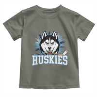 Cool Siberian Husky Ice Hockey Toddler T Shirt Gift For Dog Lovers - Wonder Print Shop