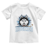 Cool Siberian Husky Ice Hockey Toddler T Shirt Gift For Dog Lovers - Wonder Print Shop