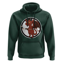 Funny Cryptid Sports Gift Hoodie Jersey Devil Playing Ice Hockey - Wonder Print Shop