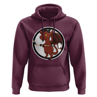 Funny Cryptid Sports Gift Hoodie Jersey Devil Playing Ice Hockey - Wonder Print Shop