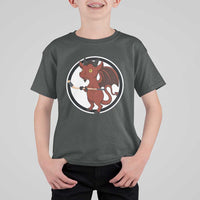 Funny Cryptid Sports Gift T Shirt For Kid Jersey Devil Playing Ice Hockey - Wonder Print Shop