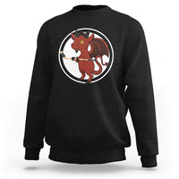 Funny Cryptid Sports Gift Sweatshirt Jersey Devil Playing Ice Hockey - Wonder Print Shop