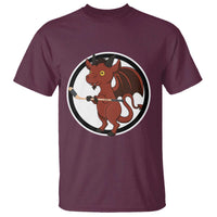 Funny Cryptid Sports Gift T Shirt Jersey Devil Playing Ice Hockey - Wonder Print Shop