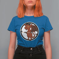 Funny Cryptid Sports Gift T Shirt For Women Jersey Devil Playing Ice Hockey - Wonder Print Shop