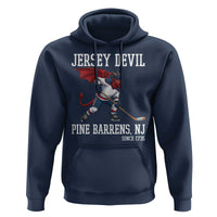 Pine Barrens New Jersey Devil Hoodie Gothic Horror Ice Hockey Gift - Wonder Print Shop