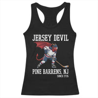 Pine Barrens New Jersey Devil Racerback Tank Top Gothic Horror Ice Hockey Gift - Wonder Print Shop