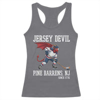 Pine Barrens New Jersey Devil Racerback Tank Top Gothic Horror Ice Hockey Gift - Wonder Print Shop