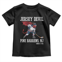 Pine Barrens New Jersey Devil Toddler T Shirt Gothic Horror Ice Hockey Gift - Wonder Print Shop