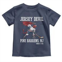 Pine Barrens New Jersey Devil Toddler T Shirt Gothic Horror Ice Hockey Gift - Wonder Print Shop