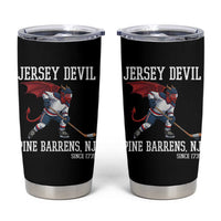 Pine Barrens New Jersey Devil Tumbler Cup Gothic Horror Ice Hockey Gift - Wonder Print Shop