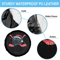 Christmas Ice Hockey Helmet Santa Spare Tire Cover Funny Xmas Gift - Wonder Print Shop
