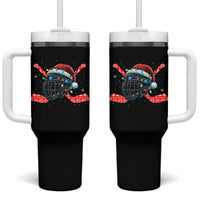 Christmas Ice Hockey Helmet Santa Tumbler With Handle Funny Xmas Gift - Wonder Print Shop