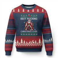 Best Pucking Xmas Ever Ugly Christmas Sweater Santa Hockey Goalie Ugly Sweater Gift - Wonder Print Shop