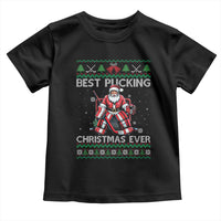 Best Pucking Christmas Ever Toddler T Shirt Santa Hockey Goalie Ugly Sweater Gift - Wonder Print Shop