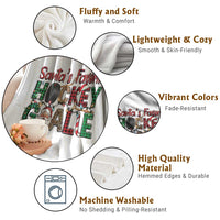 Santa Favorite Hockey Goalie Throw Blanket Funny Christmas Gift - Wonder Print Shop