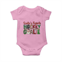 Santa Favorite Hockey Goalie Baby Onesie Funny Christmas Gift - Wonder Print Shop