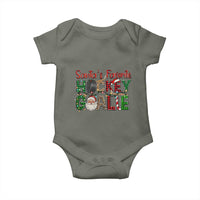 Santa Favorite Hockey Goalie Baby Onesie Funny Christmas Gift - Wonder Print Shop