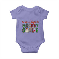 Santa Favorite Hockey Goalie Baby Onesie Funny Christmas Gift - Wonder Print Shop