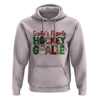 Santa Favorite Hockey Goalie Hoodie Funny Christmas Gift - Wonder Print Shop