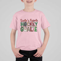 Santa Favorite Hockey Goalie T Shirt For Kid Funny Christmas Gift - Wonder Print Shop
