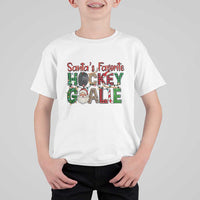 Santa Favorite Hockey Goalie T Shirt For Kid Funny Christmas Gift - Wonder Print Shop