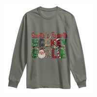 Santa Favorite Hockey Goalie Long Sleeve Shirt Funny Christmas Gift - Wonder Print Shop