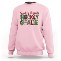 Santa Favorite Hockey Goalie Sweatshirt Funny Christmas Gift - Wonder Print Shop