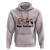 Happy Hockeydays Hoodie Funny Christmas Ice Hockey Gift - Wonder Print Shop