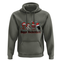 Happy Hockeydays Hoodie Funny Christmas Ice Hockey Gift - Wonder Print Shop