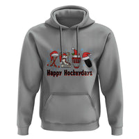 Happy Hockeydays Hoodie Funny Christmas Ice Hockey Gift - Wonder Print Shop