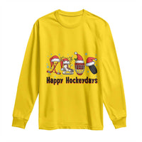 Happy Hockeydays Long Sleeve Shirt Funny Christmas Ice Hockey Gift - Wonder Print Shop
