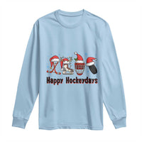Happy Hockeydays Long Sleeve Shirt Funny Christmas Ice Hockey Gift - Wonder Print Shop